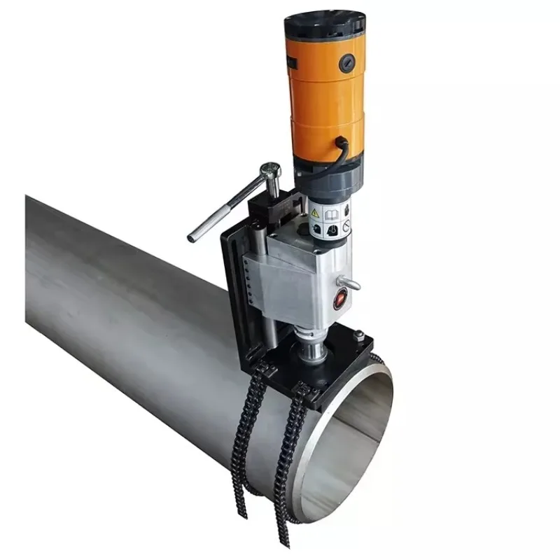 Portable Electric or Pneumatic Motor Stainless Steel Pipe Hole Cutting and Drilling Machine ISM-170
