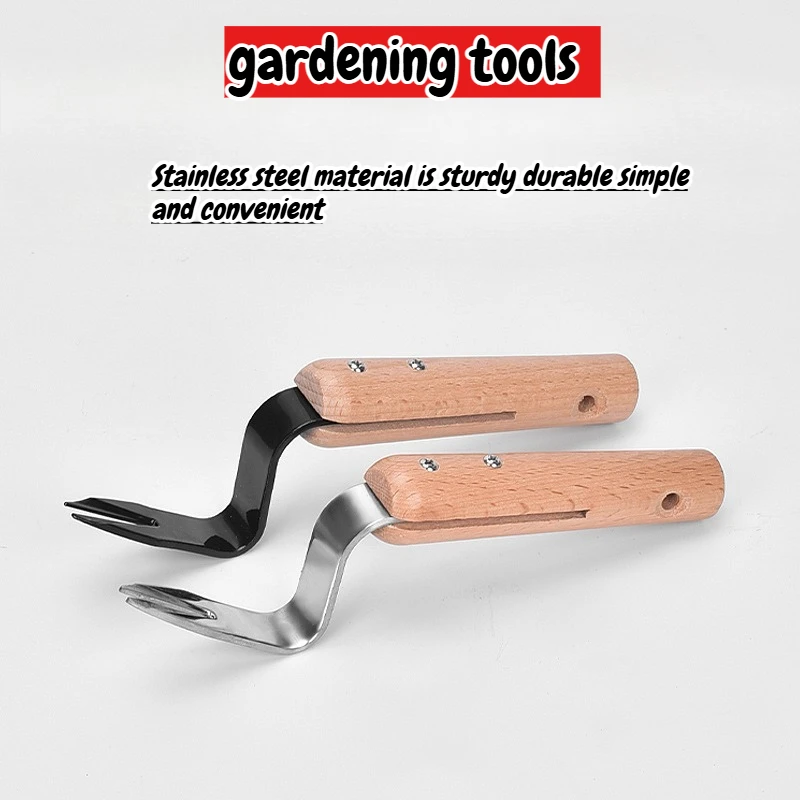 

New Household Stainless Steel Garden Tools for Convenient Wooden Handle Garden Fruit Orchard Manual Tools