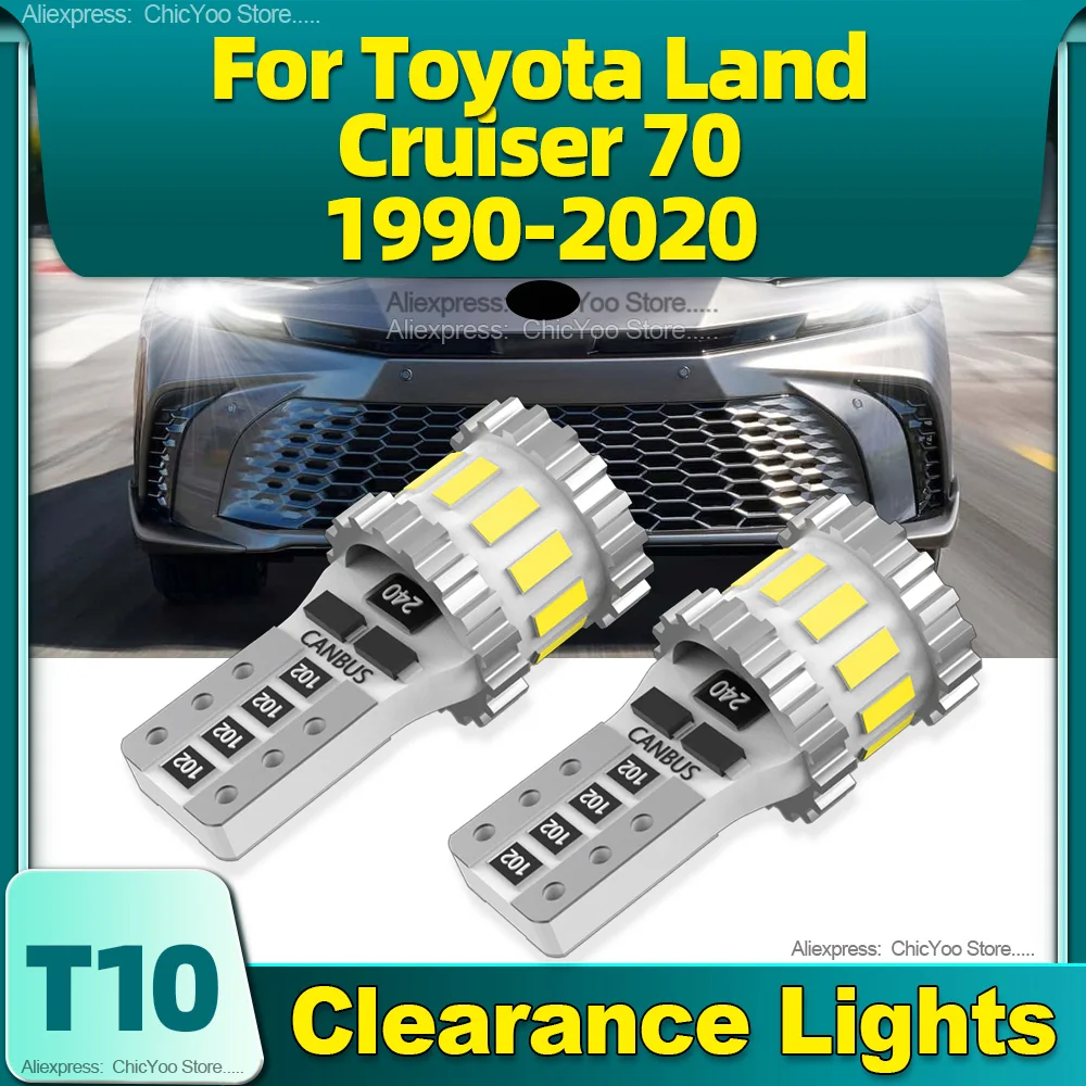 

2Pcs LED Car Signal Lamp T10 W5W 12V Clearance Lights For Toyota Land Cruiser 70 1990-2000 2001 2002 2003 2004 2005 2006 072020