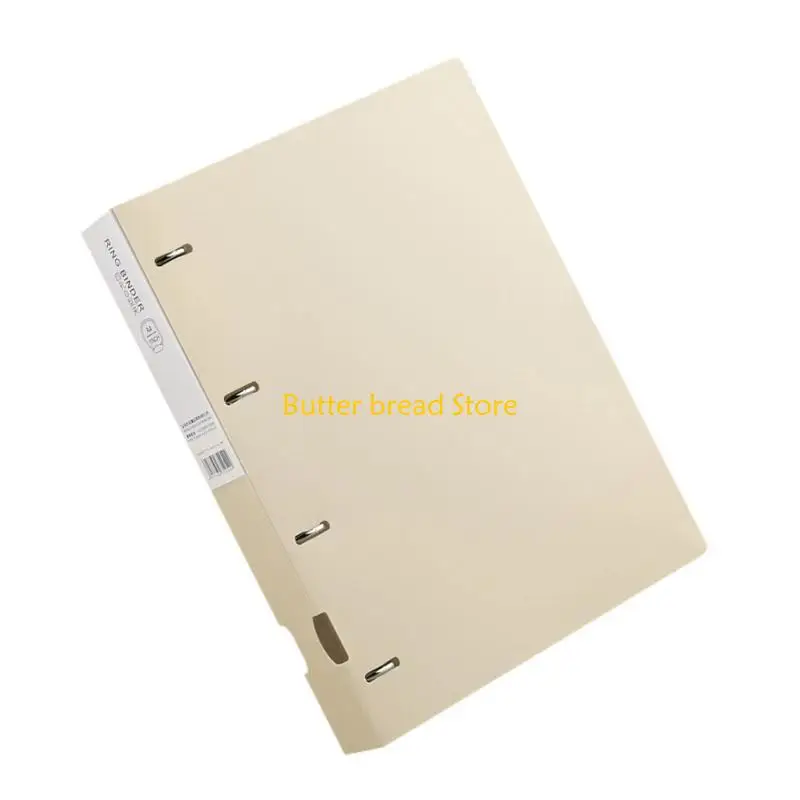 

W89C 4 Hole Binders Folders 4 Rings Binders File Folders Display Book Practical Document Folder for Efficient Paper Storage