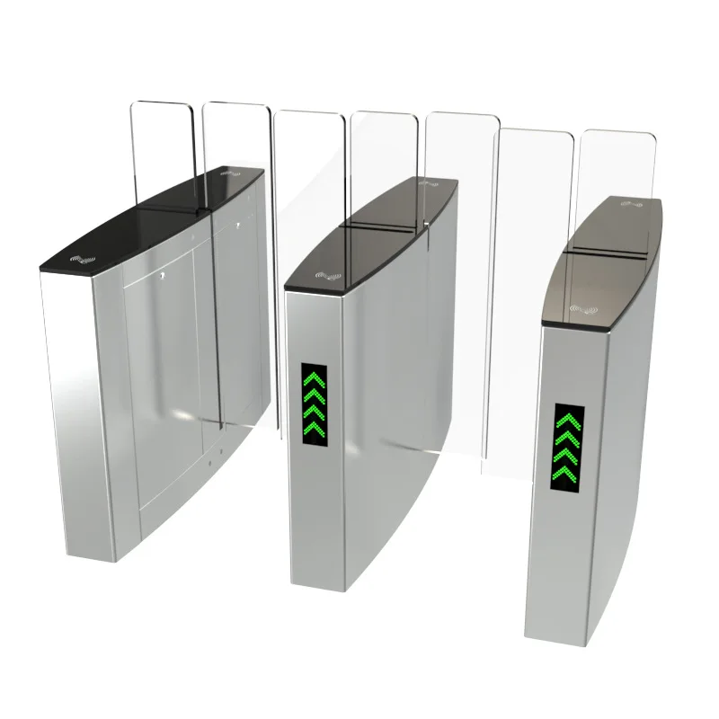 Entrance Pedestrian Access Control QR Code Face Recognize Government Office Sliding Barrier Turnstile Manufacturers
