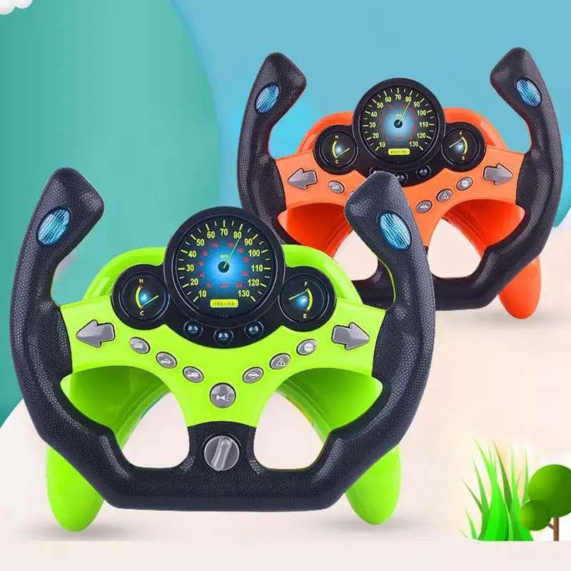 

Kids Steering Wheel Toy With Music Kids Pretend Play Educational Toys For Children Toddler Boys Girls Birthday Gift Not Battery