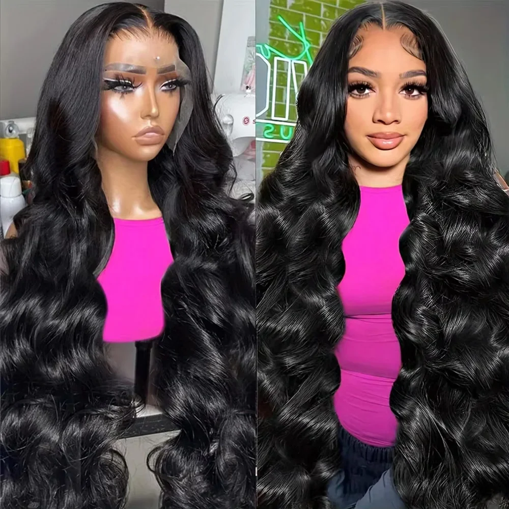 

Natural Color Body Wave Wig 13x6 Lace Frontal Human Hair Wig Natural Black Body Wave Human Hair Wigs 200 Density For Women