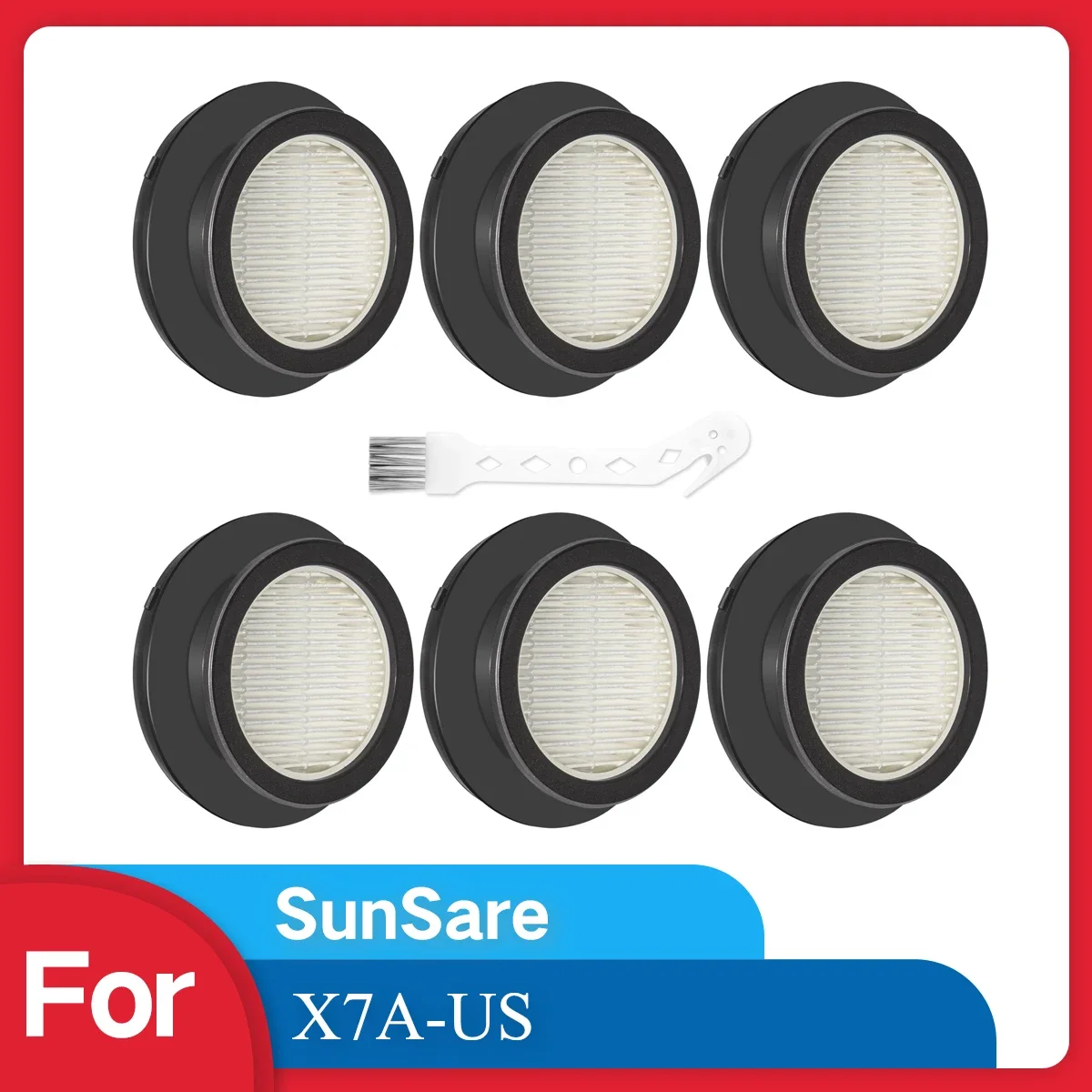Filtri Di Ricambio Compatibili Con L'aspirapolvere Senza Fili Sunsare X7A-US Con Touch Screen E Sunsare X7A-image