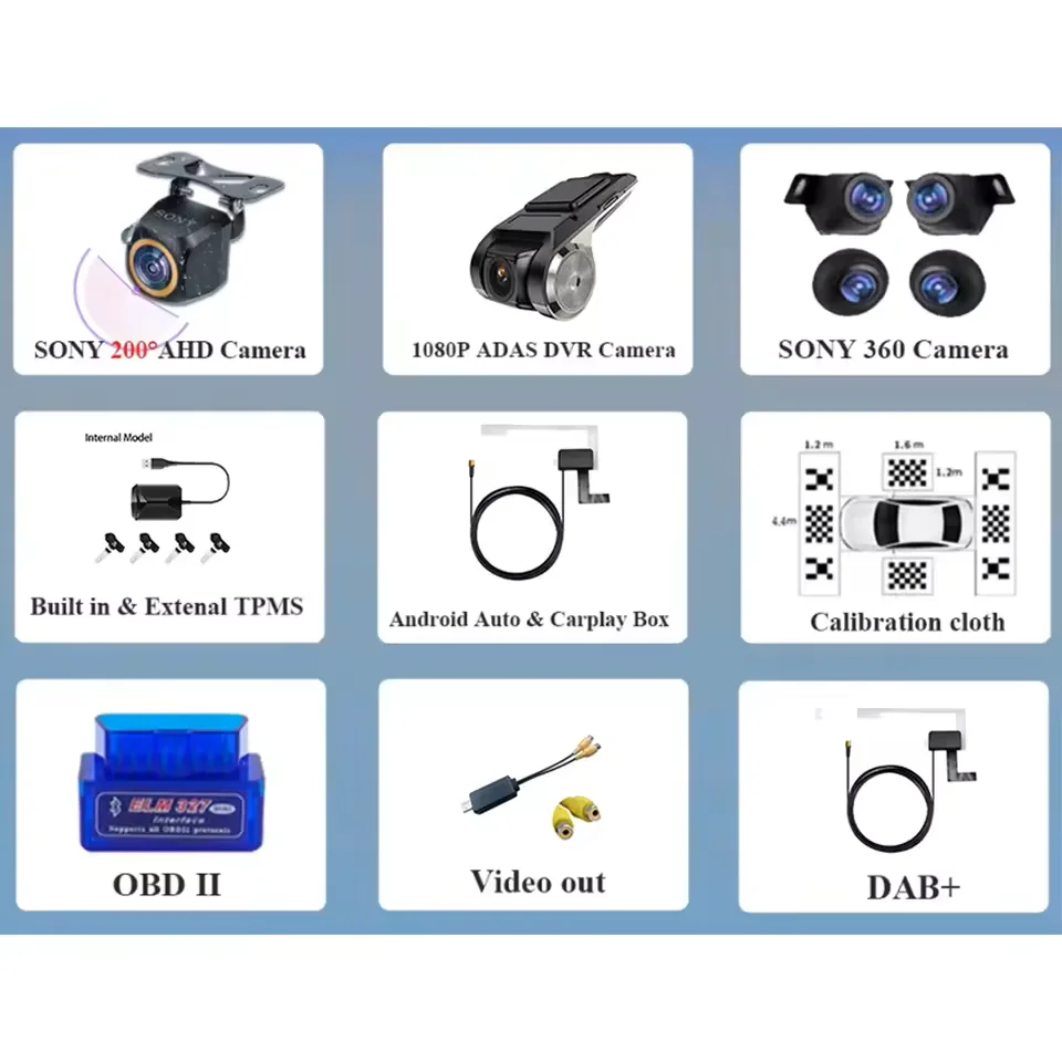 For Android Screen Navigation Car Multimedia Player Accessories Optional OBD XiaoMing 28