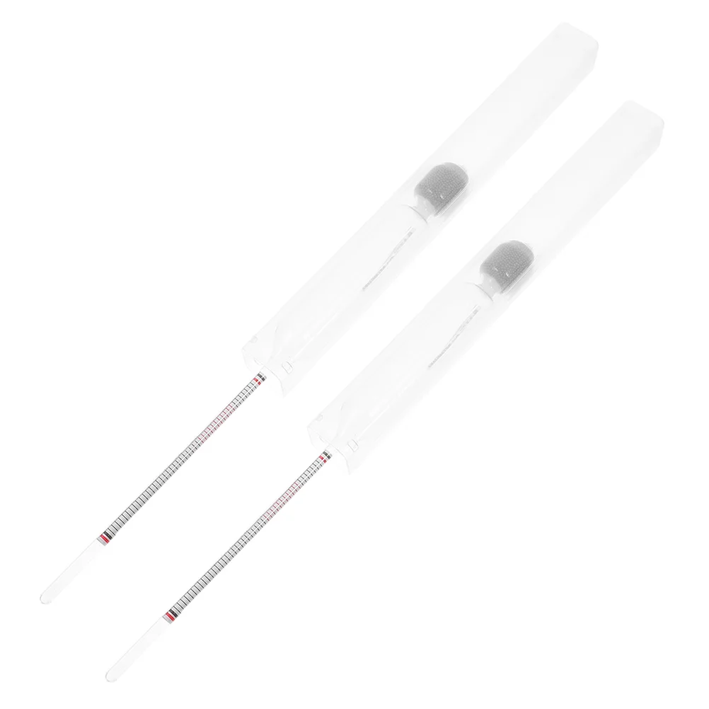 2 Pcs British Candy Lactometer Thermometer Home Hydrometer Number Iron Sand Baby