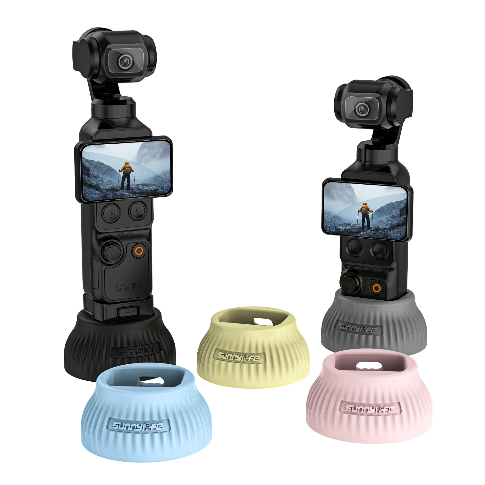 

For DJI Osmo Pocket4/3 Car Silicone Base Desktop Support Upright Base