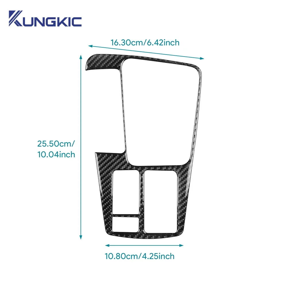 

Real Soft Carbon Fiber Sticker LHD RHD Car Gear Shift Inner Frame Panel Trim Interior Accessories For Seat Leon 2017 2018 2019