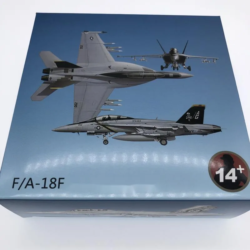 1/100 جديد وصول سعر خاص دييكاست المعادن الولايات المتحدة F-18F مقاتلة طائرة نموذج عرض الأثاث جمع الألعاب العسكرية الأطفال