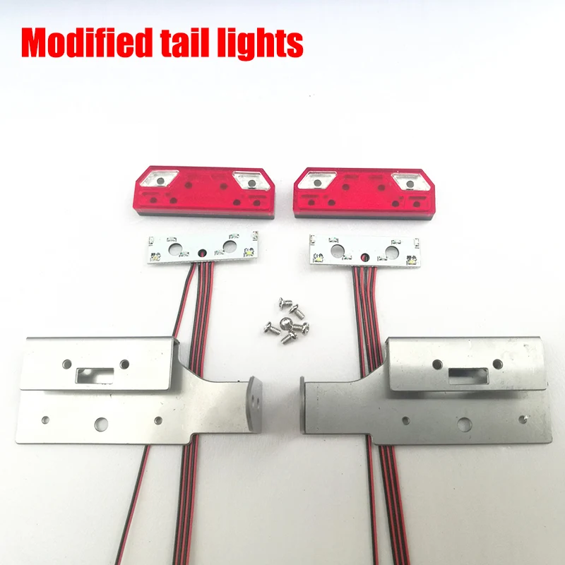 

Modified Tail Light Car Accessories LED Spotlight for 1/14 Tamiya RC Truck Trailer Tipper Scania 770s Benz Actros Volvo MAN DIY