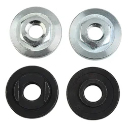 Tools Pressure Plate 4pcs Anti-rust Black+Silver For Type 100 Angle Grinder Hexagon Nut Modified Splint Polisher High Quality