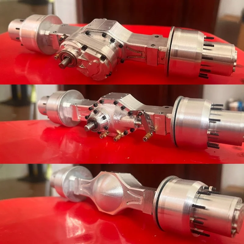 سبائك الألومنيوم CNC المحور الأمامي/الخلفي لتخفيض العجلات ل 1/14 تاميا مركبة يتم التحكم بها عن بُعد سكانيا 770S فولفو مرسيدس بنز أكتروس مان قطع غيار السيارات