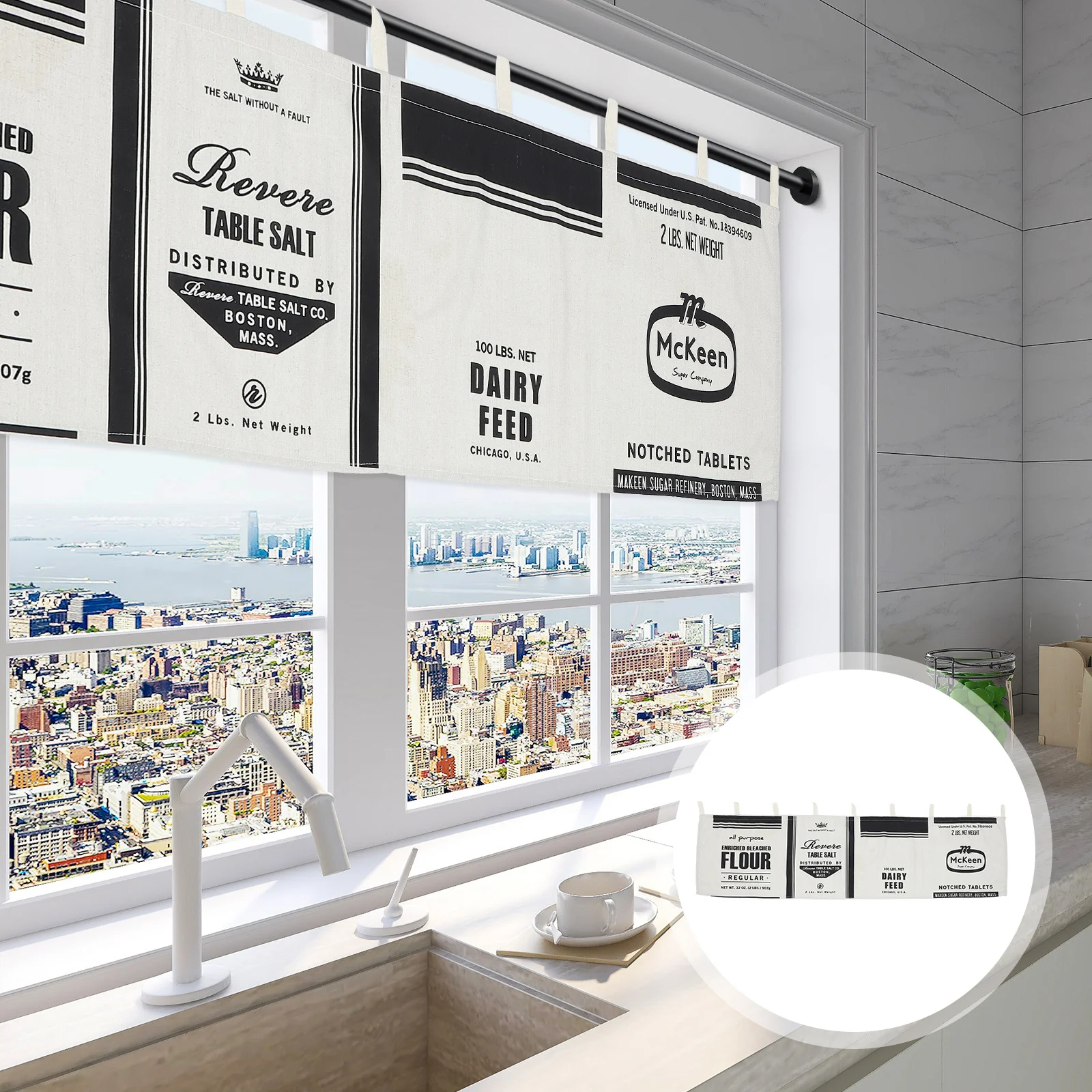 

Kitchen Half Curtain Vintage Style Cotton Short Curtains Window Valances Privacy Sun Protection Kitchen Curtain