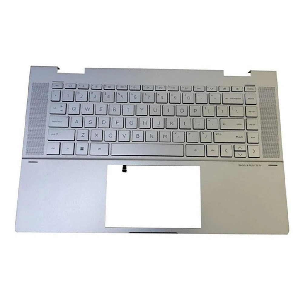 Silver Original New For HP Envy x360 15-EW 15-EY TPN-C157  Palmrest with Keyboard Assembly Palm Rest N09669-001