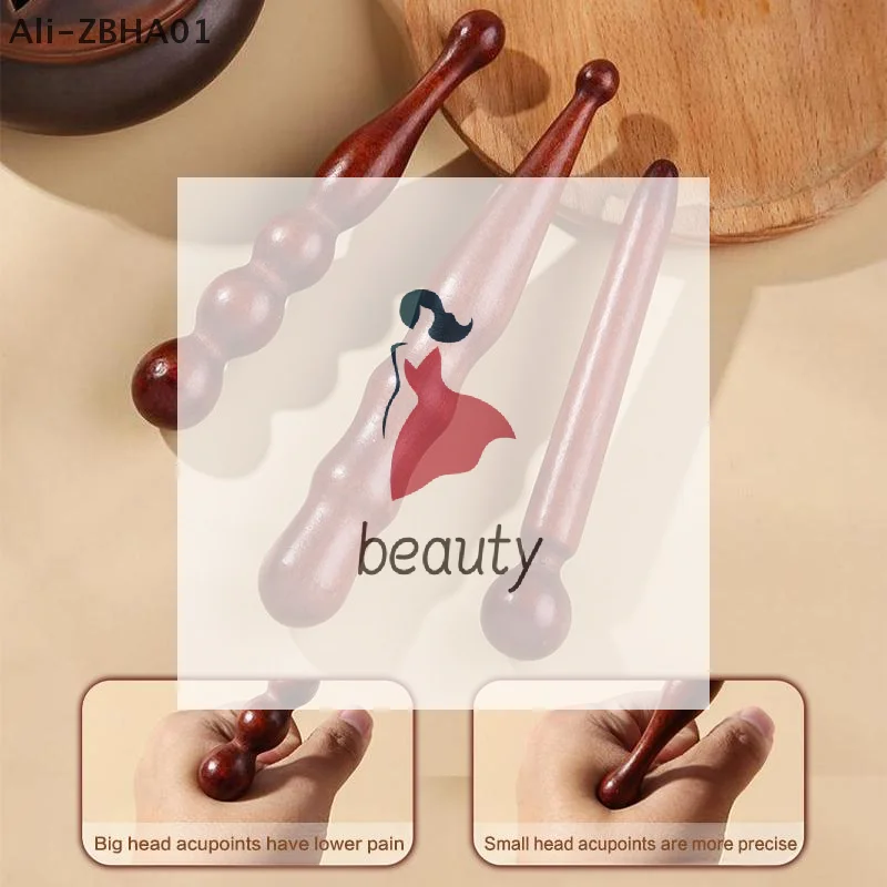 Wooden Acupoint Stick Foot Head Body Massage Stick Meridian Massage Beauty Accessories Acupoint Massage Tool