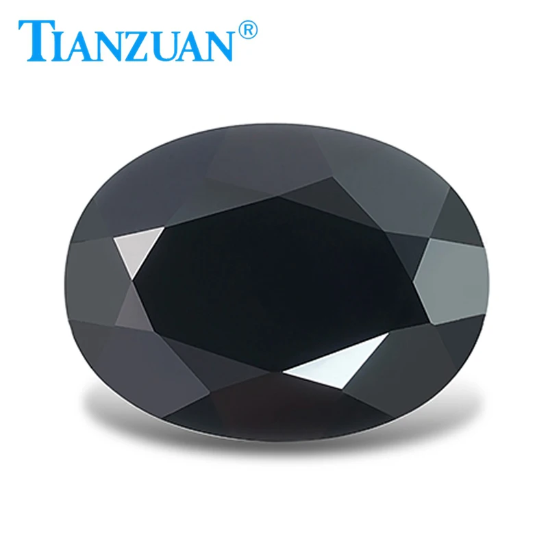 

9.54ct Oval Shape Natural Spinel Black Color Brilliant Cut Loose Gem Stone with GRC Certificate