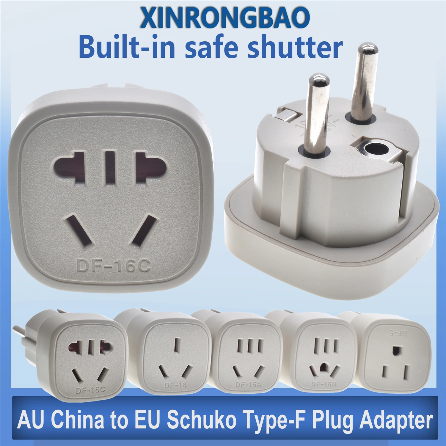 UE USA AU Chiny do UE Wtyczka konwersji 10A Podróż Rosja Korea Grecja Francja Europejski konwerter mocy Schuko Typ-F Adapter wtyczki