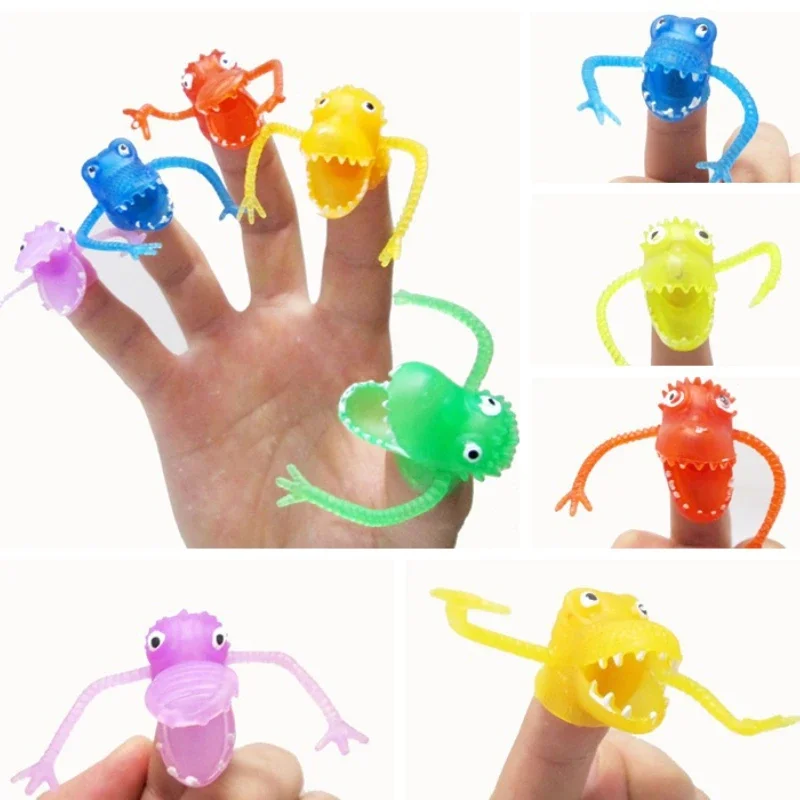 Mini Dinosaur Finger Puppet for Kids, Funny Dinosaur Story Toys, Birthday Party Favor, School Prize Gift, 10 Pack