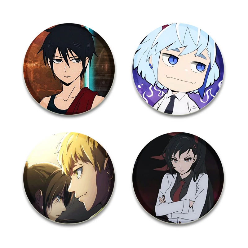 Anime Tower of God Brooches Khun Aguero Agnis/Twenty-fifth Bam/Hwa Ryun/D·Jahad Cartoon Badge Jacket Jeans Lapel Pins Gifts