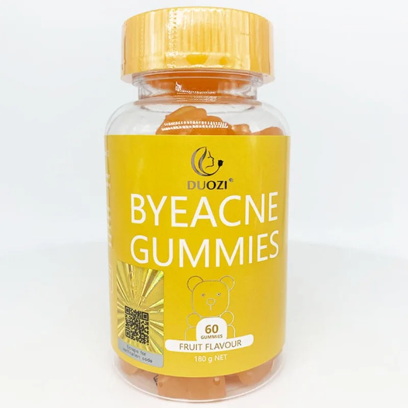 

BYE ACNE Gummies reduces sebum secretion, improves skin health, and provides balanced nutritional supplements