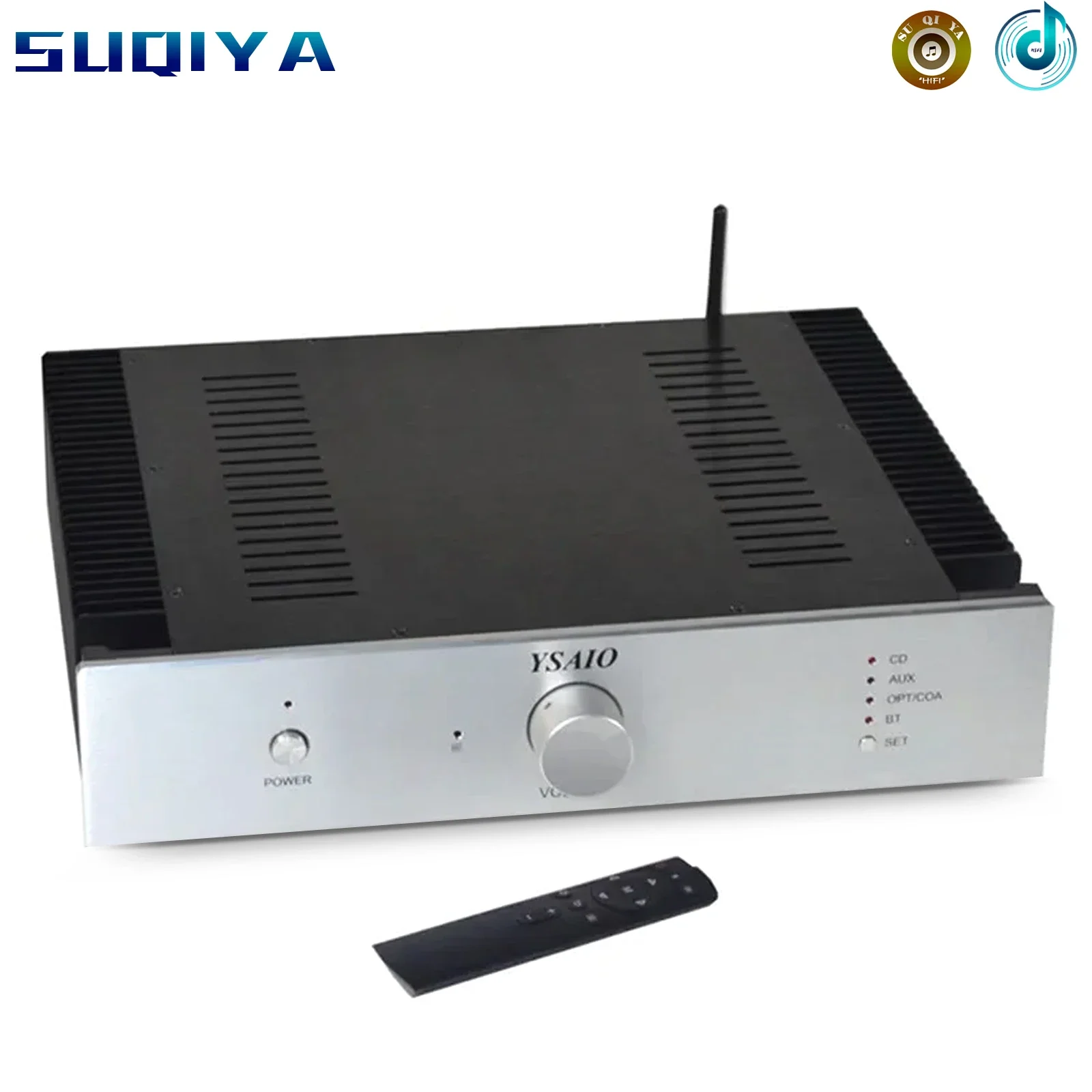 5200 1943 tube STK350 300+300W HiFi fever home high power amplifier with Bluetooth 5.0 fiber coaxial remote control function