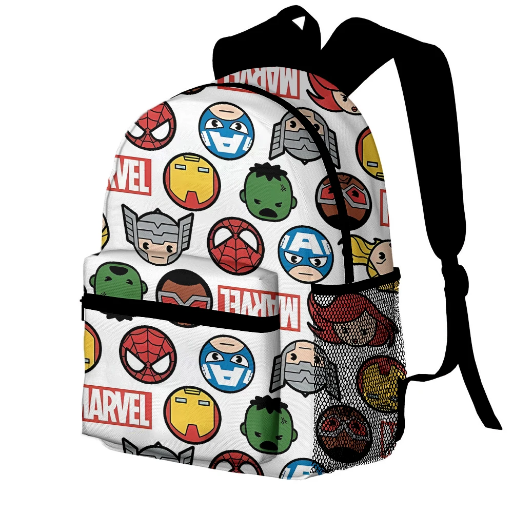 Avengers Knapsack Kid Marvel Heroes Spiderman Movie Anime Cartoon Print Backpack School Bag Supplies Office Storage Fashion Gift