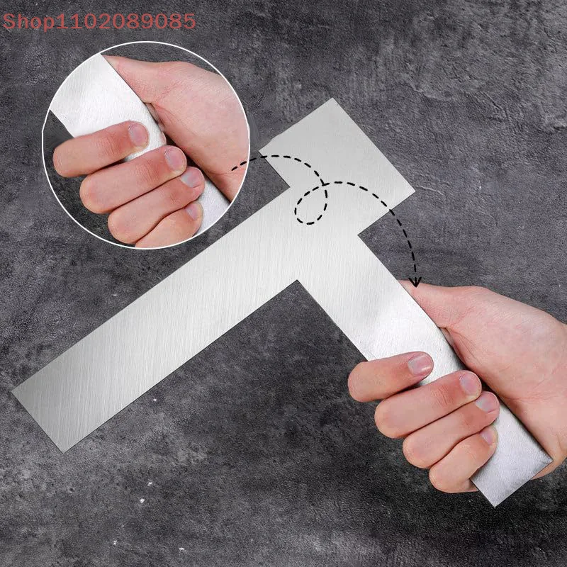 90° Right Angle Level Tool, Stainless Steel, Calibrated for Corner Leveling and Edge Scraping.