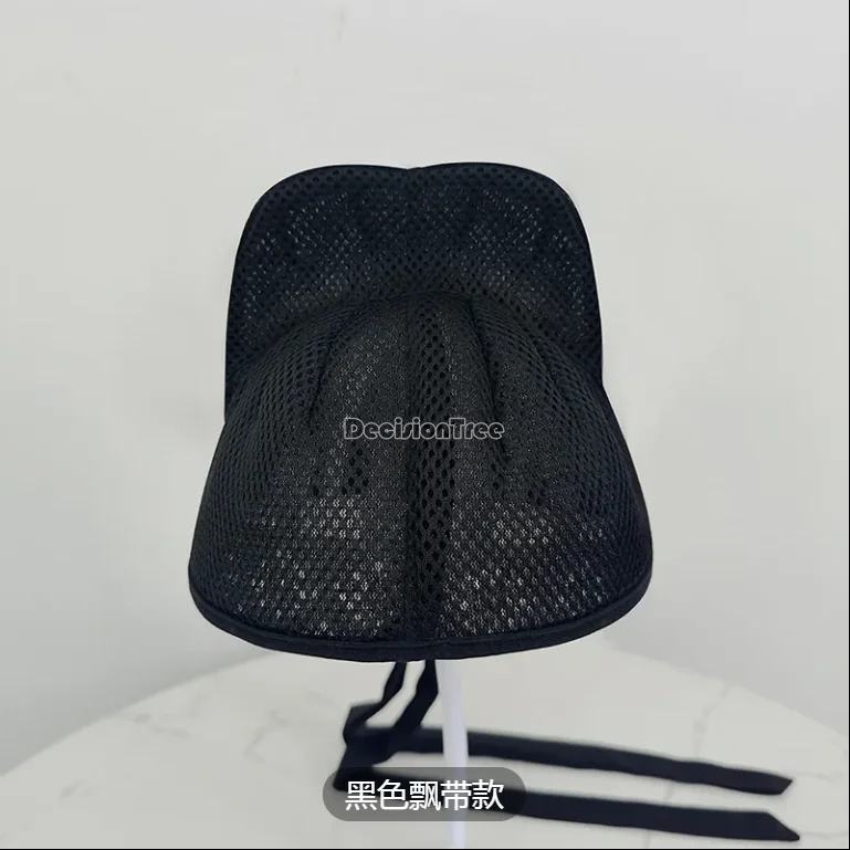 2024 vintage the same style as tang li bai hat tang song style popular mesh hat hollow out breathable hanfu accessory headgear