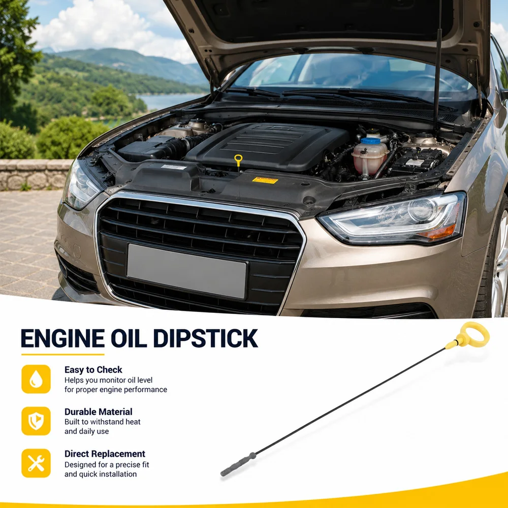 For Audi A4 A5 A6 A7 A8 Q5 Q7 S4 S5 SQ5 Volkswagen Touareg V6 Engine Oil Fluid Dipstick  06E115611H 921192 06E115418