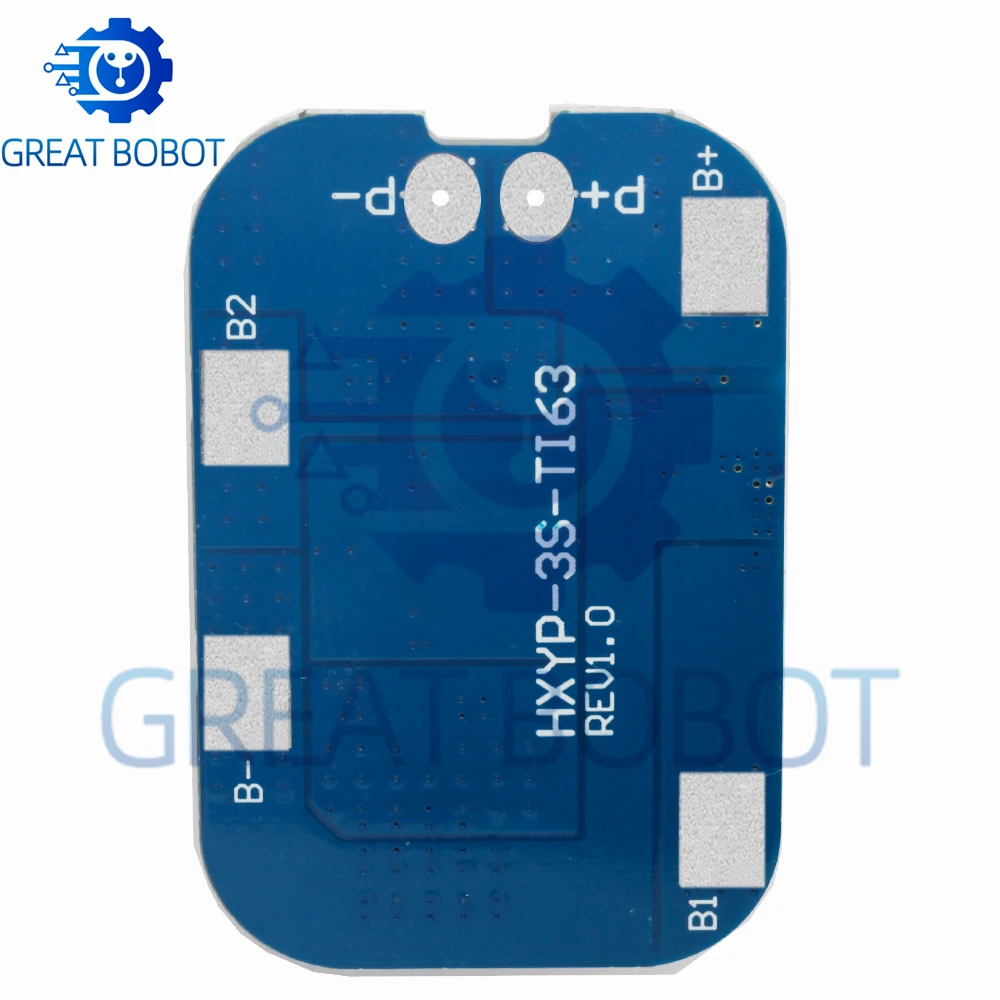 3S BMS 18650 Li-ion Battery Protection Board, 12.6V 14A with Overcharge Overdischarge Short Circuit Protection