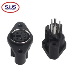 【10-1PCS】MDC/S Terminal Socket DIN Jack Connector Mini PS2 6Pin 6P Socket