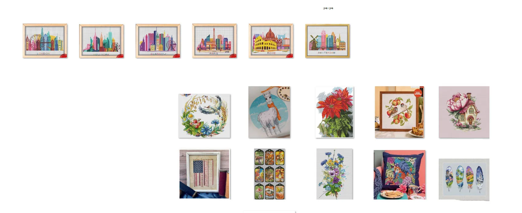 Sparrow and Apple 34-35 cross stitch Kit  14CT Embroidery Full Embroidery Cotton Cross Stitch Set Thread 14CT