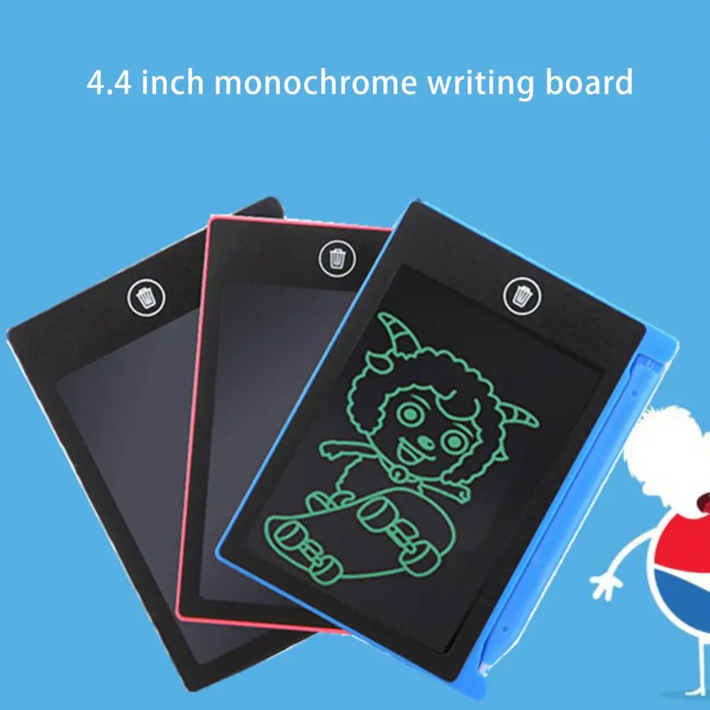 4.4 Inch Electronic Writing Board Erasable LCD Screen Reusable Digital Graphic Drawing Tablets Handwriting Pad for Kids Gift