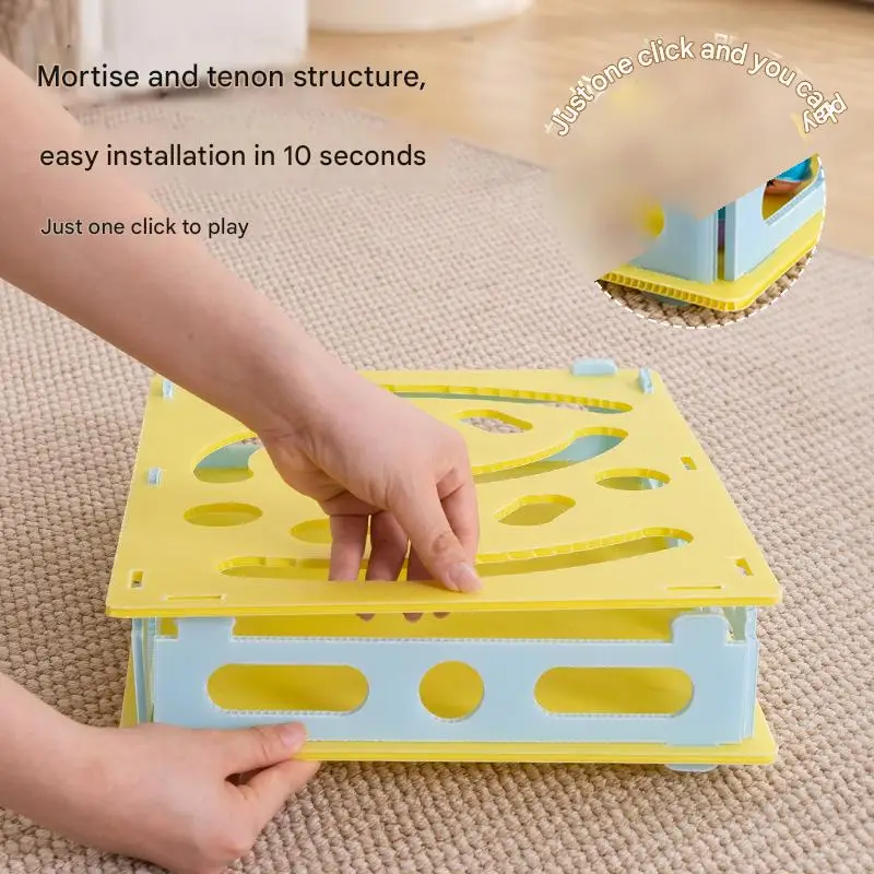 لعبة القط التفاعلية ألعاب الحفر Eco-PP لعبة المتاهة جرس كرات الربيع دعابة كبيرة 40 سنتيمتر متعددة القط لدغة آمنة قابل للغسل المفاجئة قفل #5