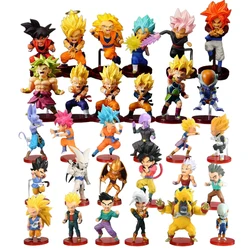 Dragon Ball Z Super Saiyan Son Goku Anime Figure Son Gohan Vegeta Broly Piccolo Majin Buu Set Action Figurine Model Gifts Toy