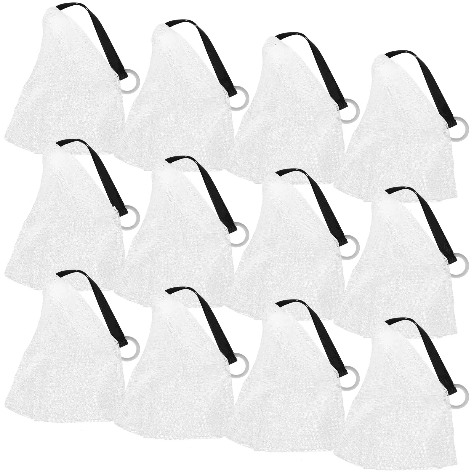 

20Pcs Hanging Soap Bags Drawstring Design for Easy Storage and Water Drainage Soap Pouches Bubble Making Bags Makers