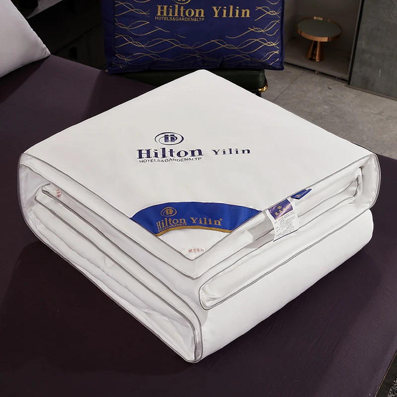 Hilton Hotel Silk Quilt 00% Pure Cotton Air Conditioned Double Summer Cool Quilt All Cotton Spring Autumn