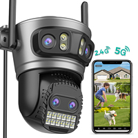 8K HD 20MP WiFi Camera with 10X Zoom 4 Lens 3 Screen Auto Tracking Security Protection 4K PTZ CCTV Video Surveillance