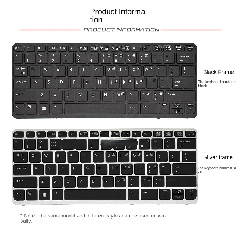 

Suitable for replacement HP 820 G1/820 G2/720 G1/720 G2/725 G1/725 G2 828 G1 G2 Laptop keyboard