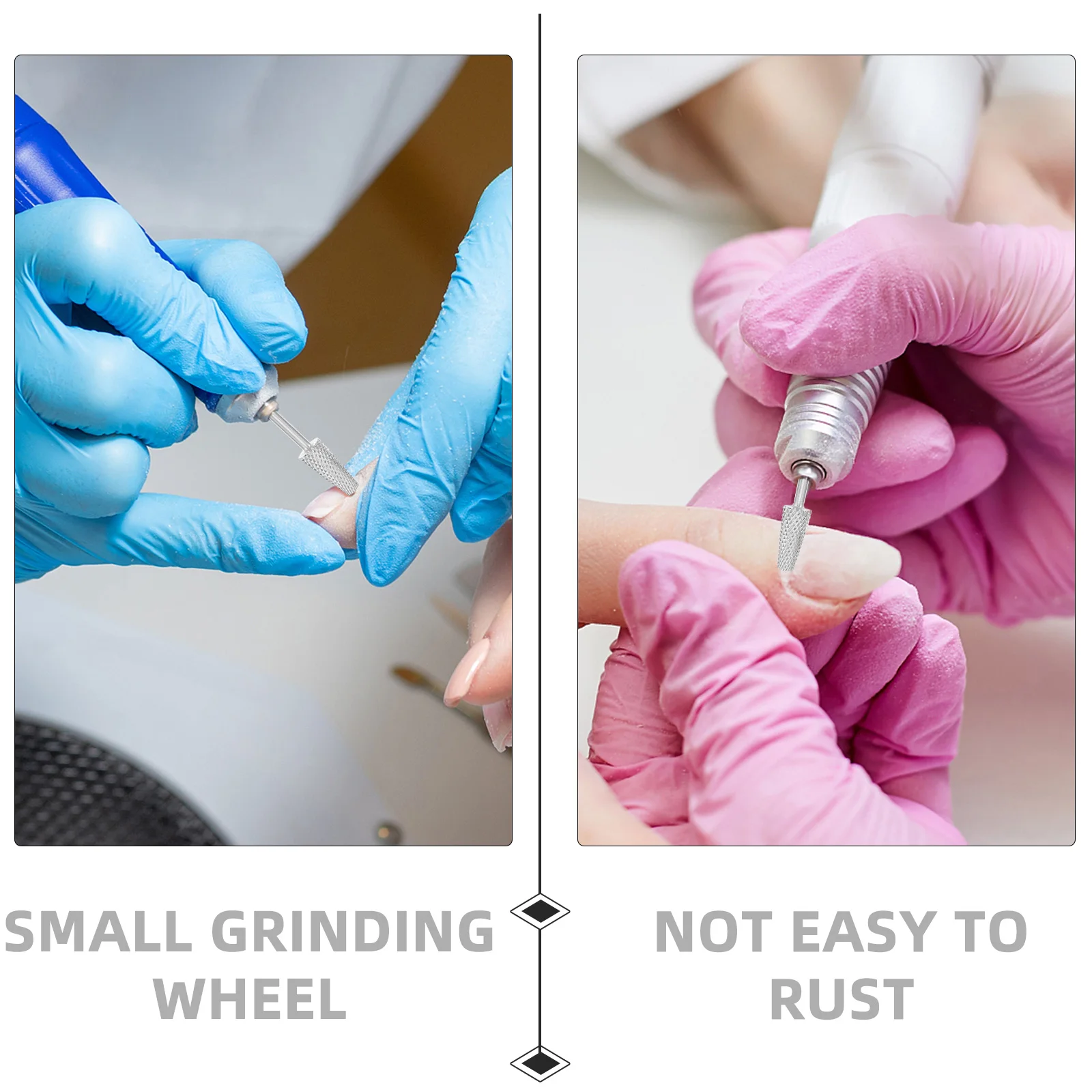 

Grinder Tungsten Steel Grinding Head Multifunctional Drill Nail Clippers Manicure Silver Polishing Tool Replacement Kit