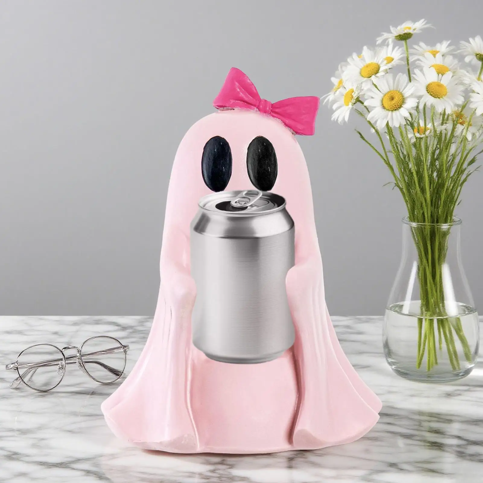 

Хэллоуин призрак держатель для напитков Хэллоуин жуткий держатель для напитков праздничное украшение рабочего стола фигурка для полки стола спальня офис