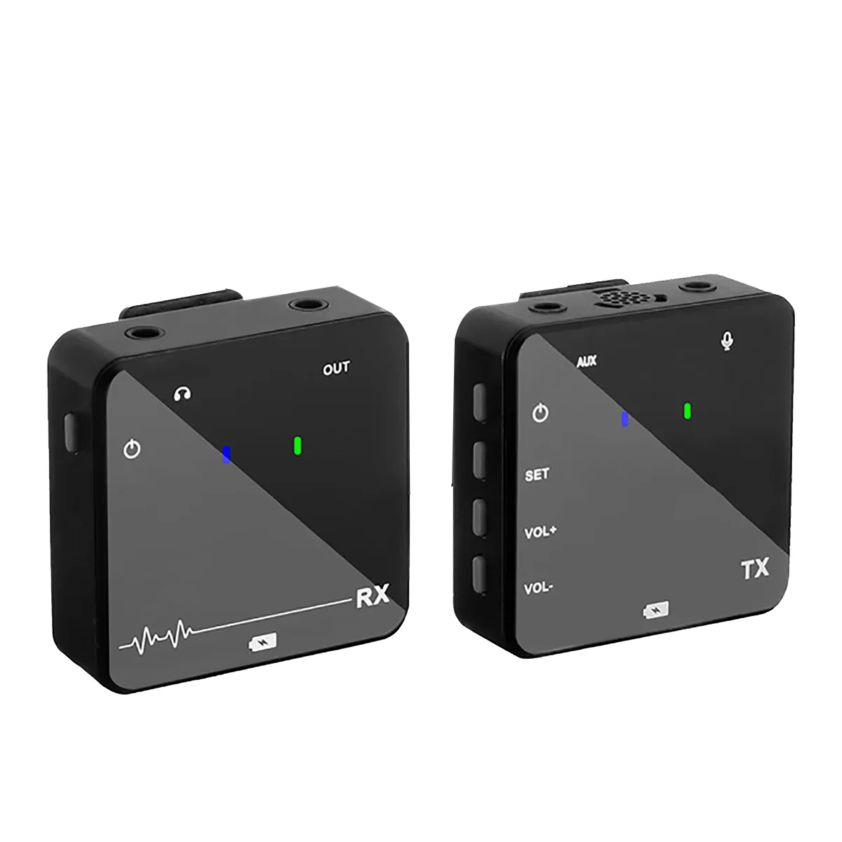 Sistema de Monitor de micrófono Lavalier inalámbrico, sonido Digital profesional, transmisión de escenario, receptor transmisor UHF