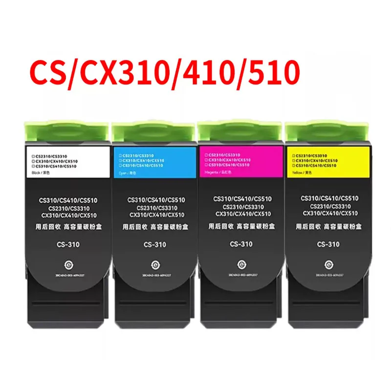 Compatible EU Region Toner Cartridge 70C2HK0 70C2HC0 70C2HM0 70C2HY0 For Lexmark CS310 CS410 CS510 CX310 CX410 CX510 printer