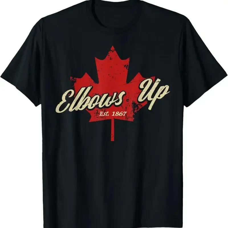 Elbows Up Canada True North Strong And Free Proud Canadian Or T Shirt