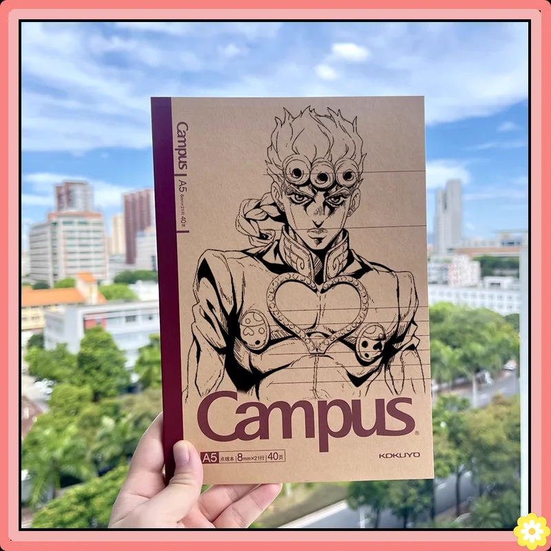 

JoJo's Bizarre Adventure Manga Relief Style Notebook Handbook Gift Dio Rohan Kishibe Personalized Notebook Customize Notebook