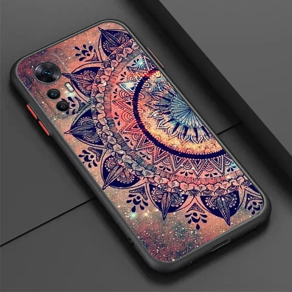 Чехол для телефона Xiaomi 10t Redmi Note 9 10 Pro 9t 9a 9c 10a 10c 9s 10s 8 7 8t Note10 9i Будда Мандала Черный полупрозрачный чехол