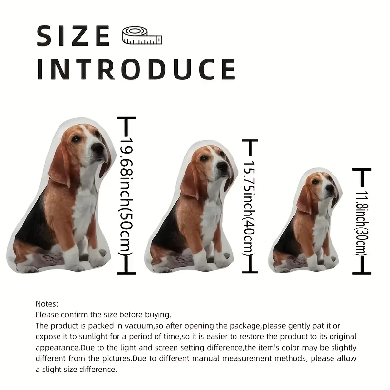 Custom Pet Photo Shaped Pillow Single Sided Print Personalized Upload Dog Cat Picture Velvet Cushion Memorial Gift 6 Sizes view 2