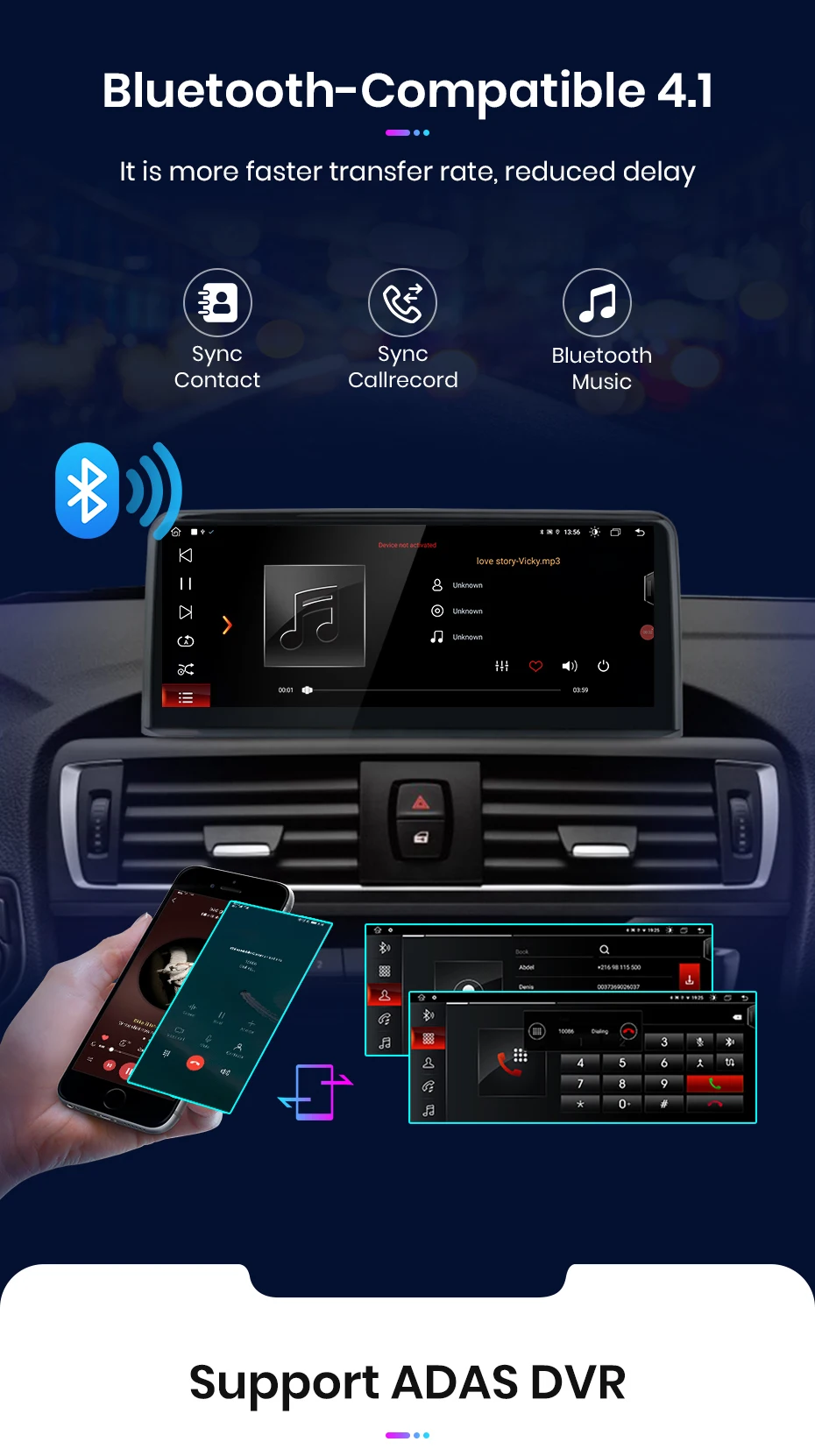 Junsun Drahtlose CarPlay Andorid Auto Auto Radio Für BMW 3/4 Serie F30 F31 F34 F32 F33 F36 2018-2021 EVO System GPS Navigation – Detail 17