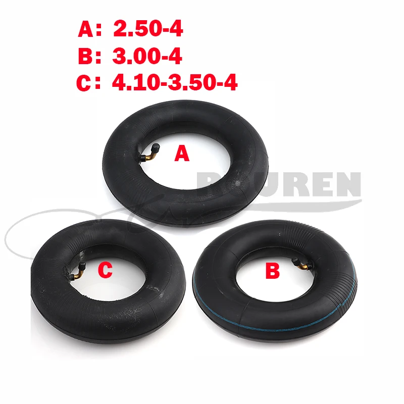 

4.10/3.50-4 Inner tube camera 2.80/ 2.50-4 3.00-4 Electric scooter accessories 9/10x350-4 Black rubber inner 265x80