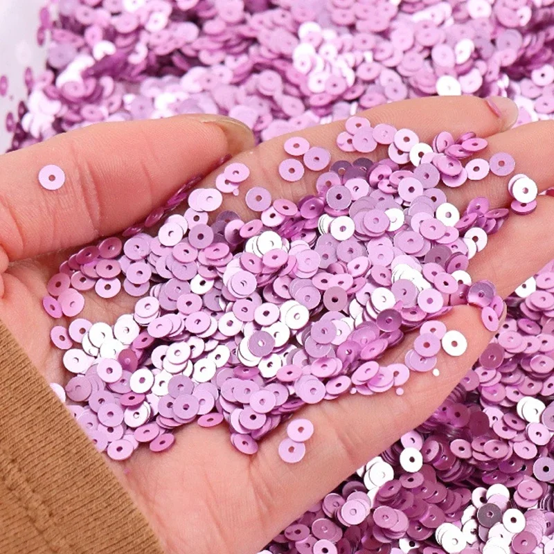 10g 2mm 3mm 4mm Pvc francese opaco rotondo Paillettes tazza allentata Paillettes Paillettes Glitter per la creazione di gioielli fai da te cucito Nail Art Craft